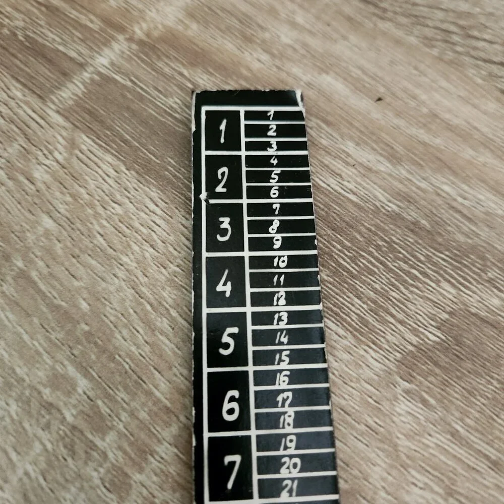 Vintage USSR Soviet Union Dark Brown Bakelite Plastic 32cm Retro Ruler